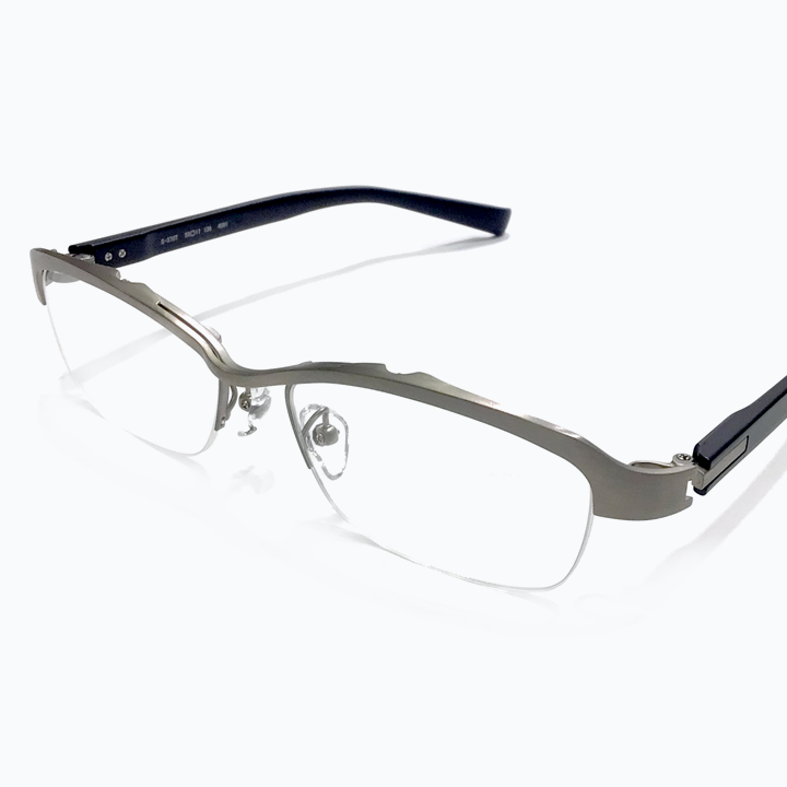 999.9 フォーナインズ S-370T メタルブロウフレーム 眼鏡