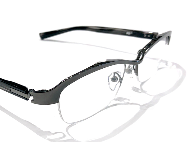 999.9 フォーナインズ S-370T メタルブロウフレーム 眼鏡